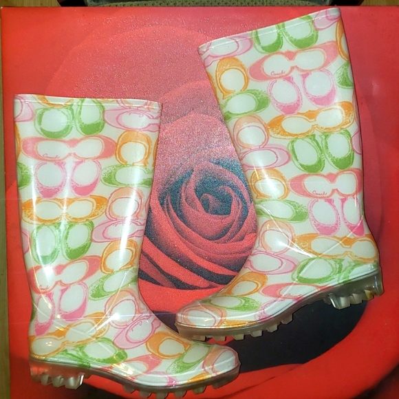 Coach Rain Boots - Picture 1 of 8